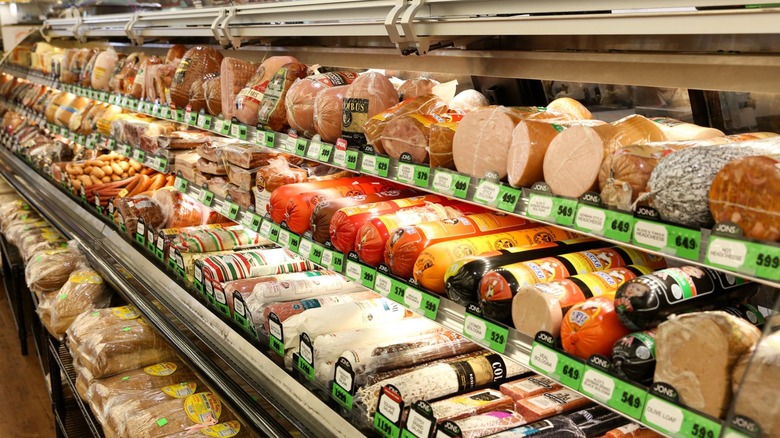 Deli meat and bread selection at Jons Fresh Marketplace