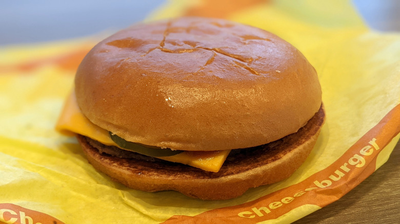 McDonald's Cheeseburger on wrapper