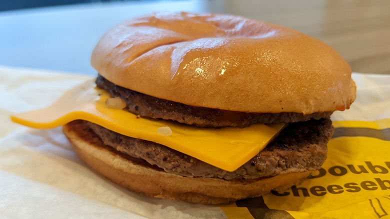 McDouble on wrapper even though it says double cheeseburger