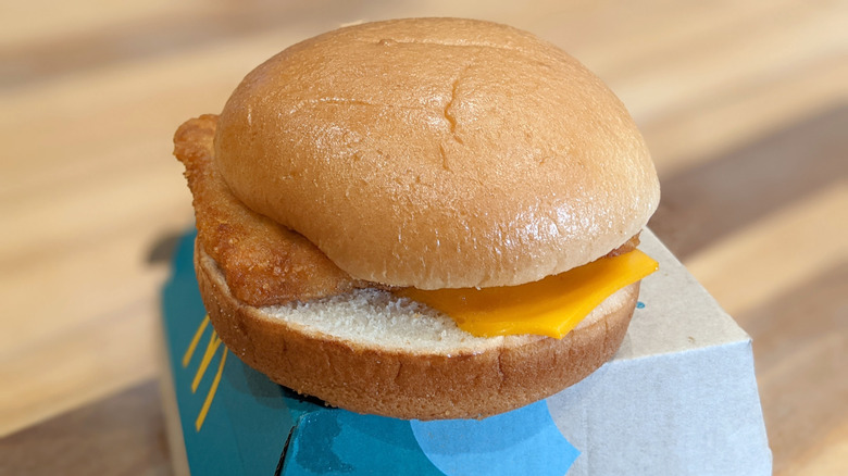 McDonald's Filet-O-Fish on box