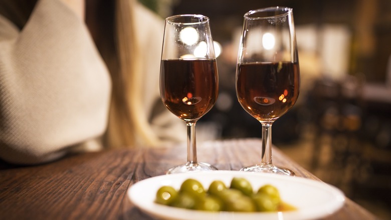 Vermouth and olives