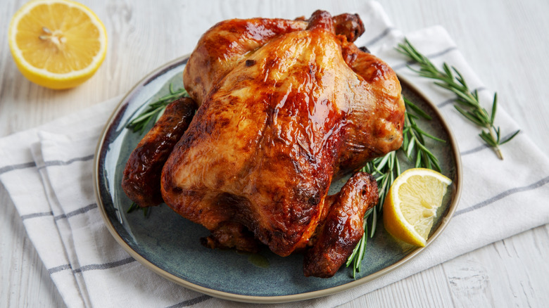 roast chicken with rosemary and lemon