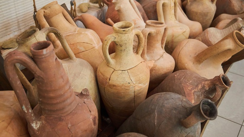 clay jars for wine making