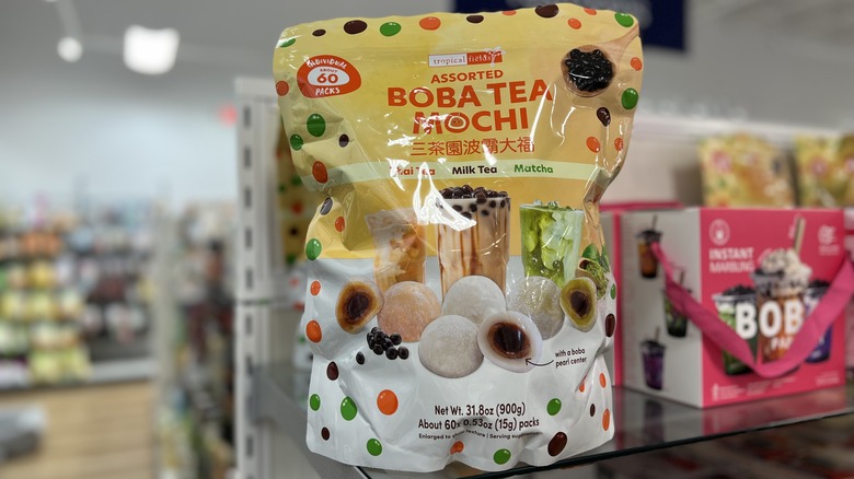 Bag of boba tea mochi