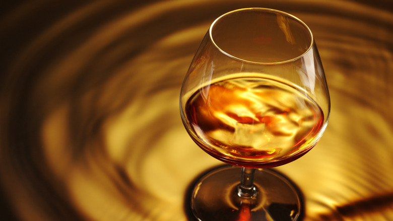 Glass of cognac