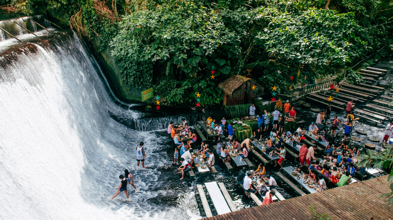 Labasin Waterfall Restaurant dining