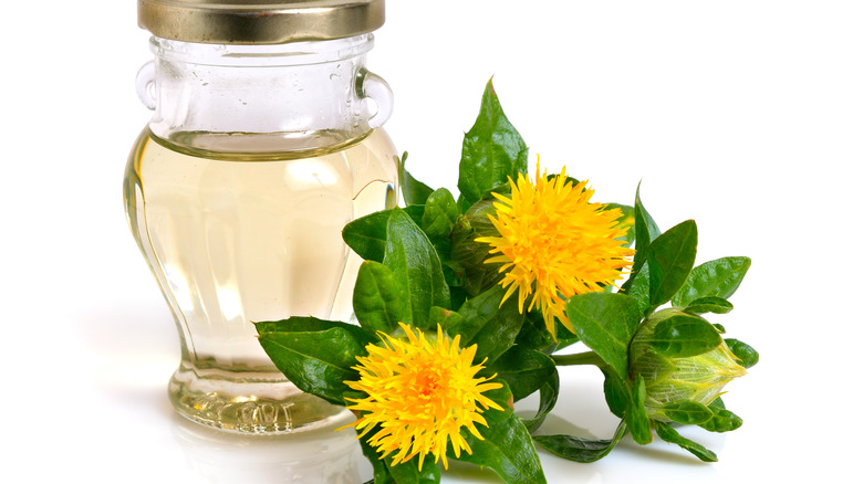 safflower plant and oil