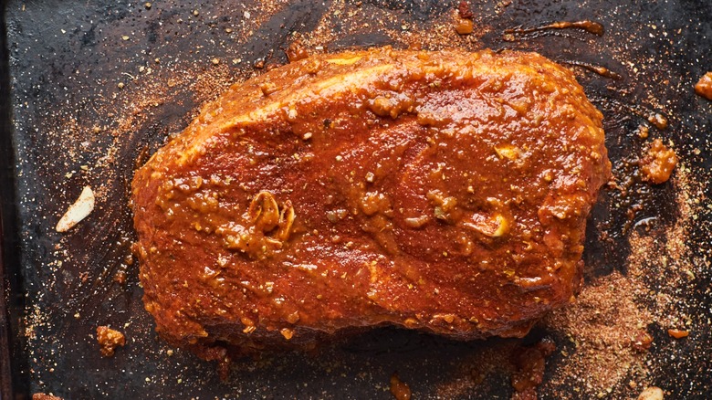 sazon rubbed Puerto Rican pernil