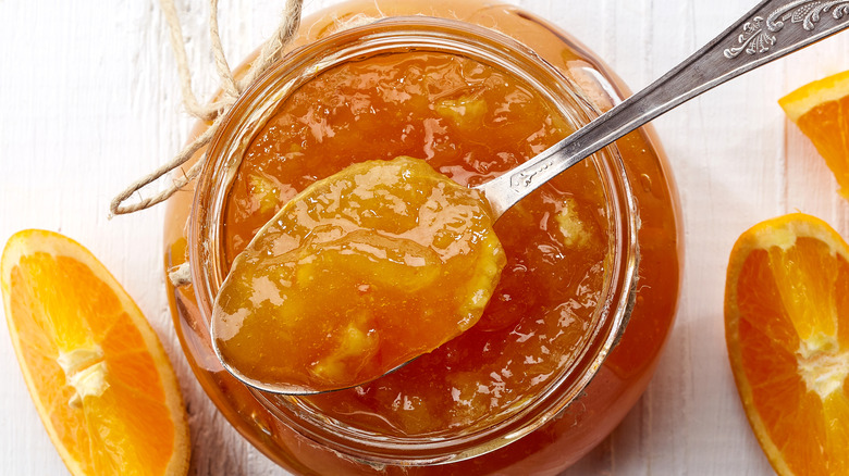 jar of orange marmalade