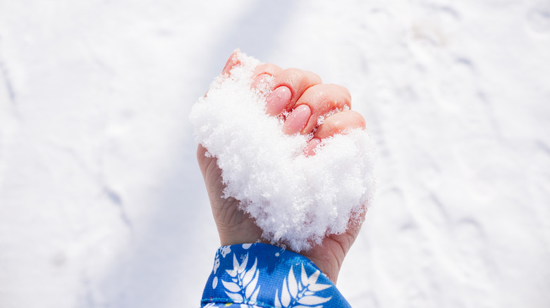 Handful of snow