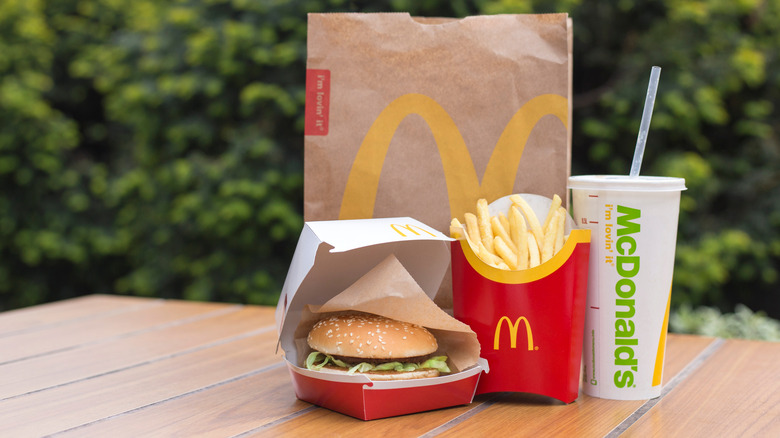 McDonald's take-away meal