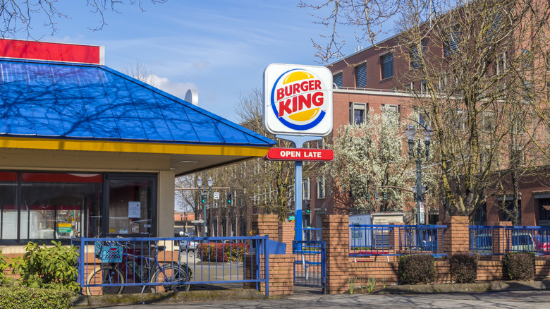 The exterior of Burger King