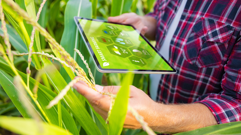 a farmer goes high tech