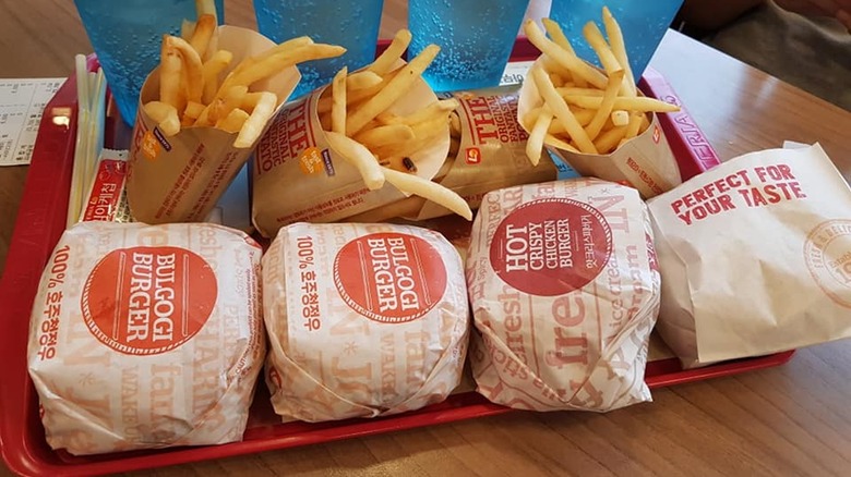 burgers and fries from Lotteria