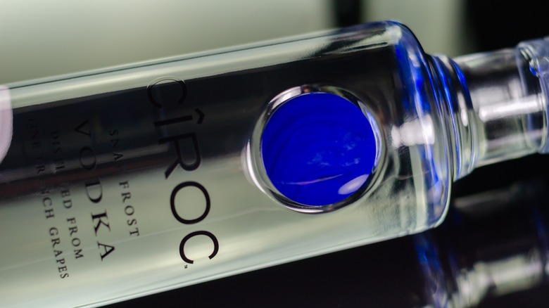 close up of Cîroc bottle 