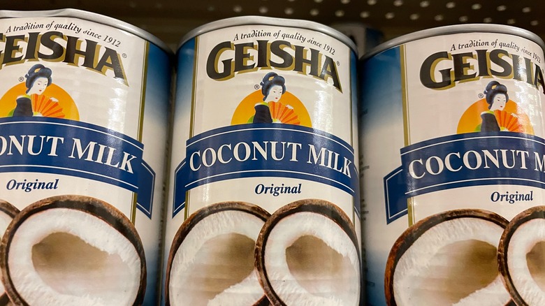 canned coconut milk