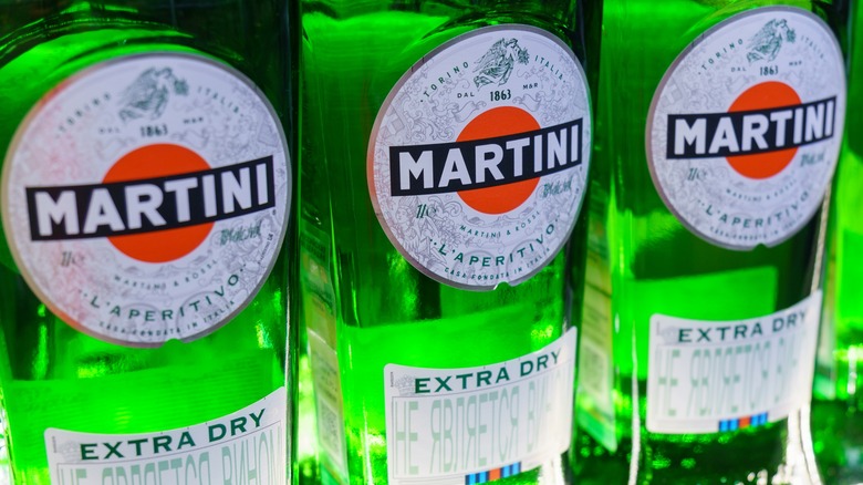 Martini dry vermouth bottles