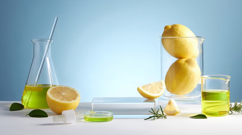 Lemons and beakers