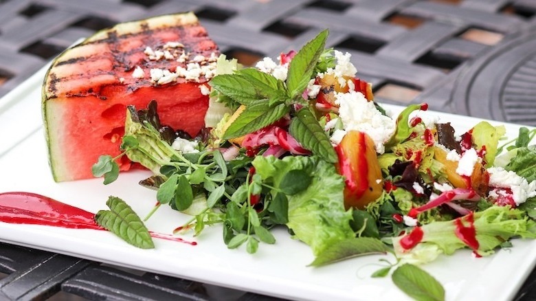 Watermelon wedge salad