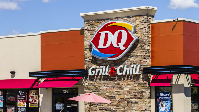 The exterior of a Dairy Queen restaurant