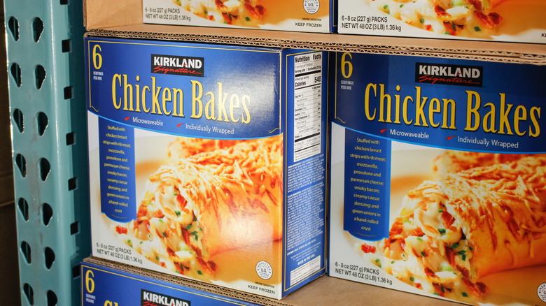 Kirkland chicken bakes in the Costco freezer section