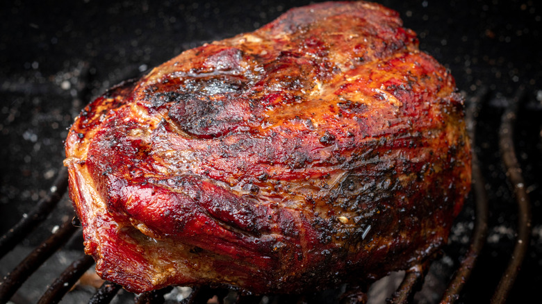 whole smoked pork shoulder