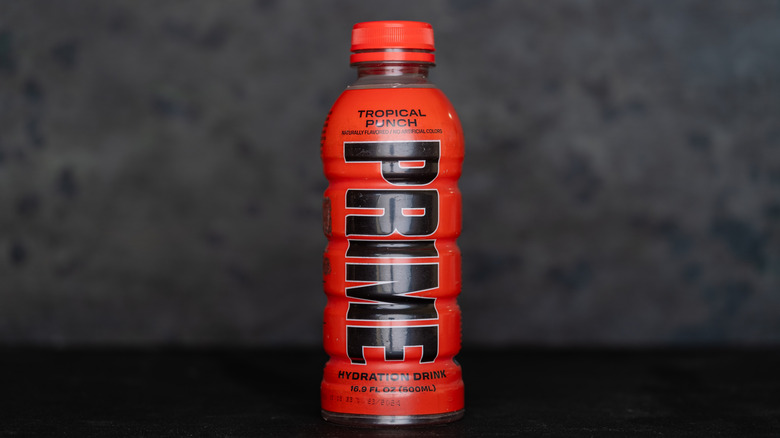 A closeup of Prime Tropical Punch