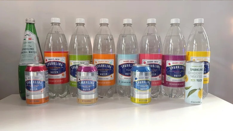 Trader Joe's sparkling water bottles in every flavor