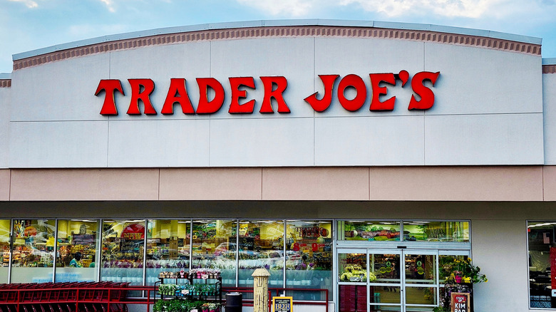 Trader Joe's store front on a sunny day with few clouds