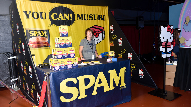 Spam musibi stand at festival 