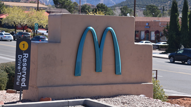 Sedona's blue McDonald's sign