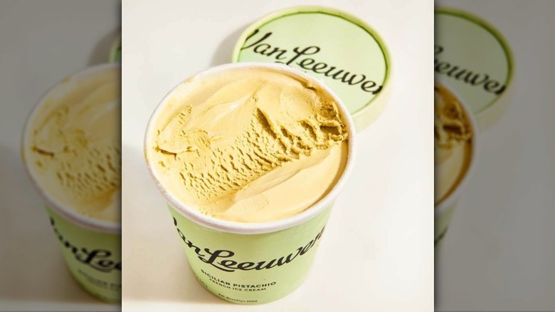 Carton of Van Leeuwen Sicilian Pistachio ice cream