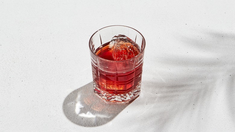 Piedmont negroni in glass