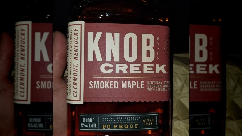 Bottle of Knob Creek Smoked Maple