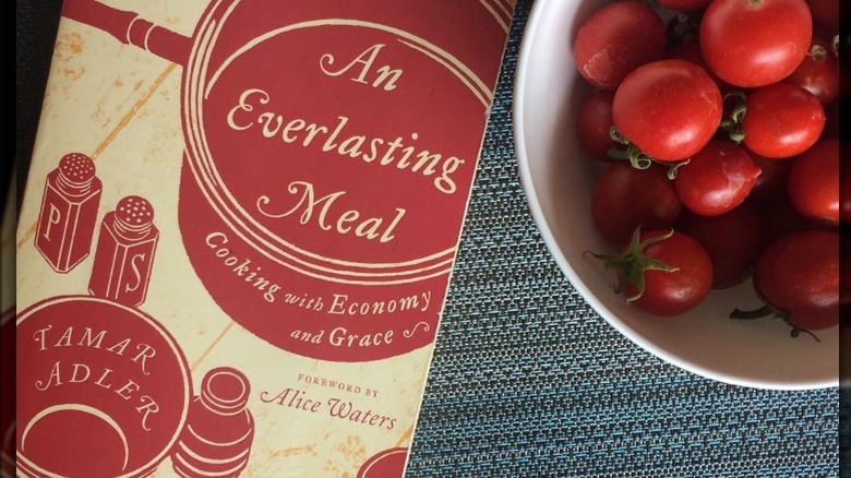 Tamar Adler cookbook with tomatoes