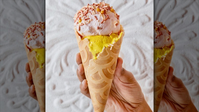 Ice cream cone from Malai