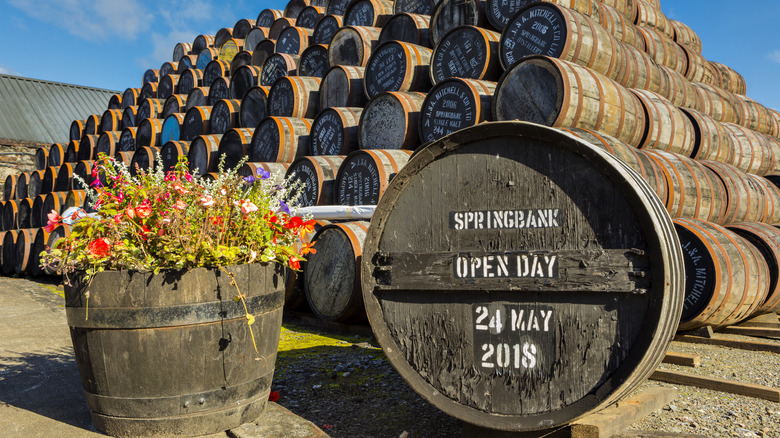 Springbank barrels in Campbeltown