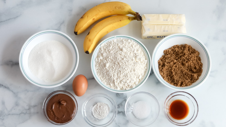 banana Nutella bar ingredients