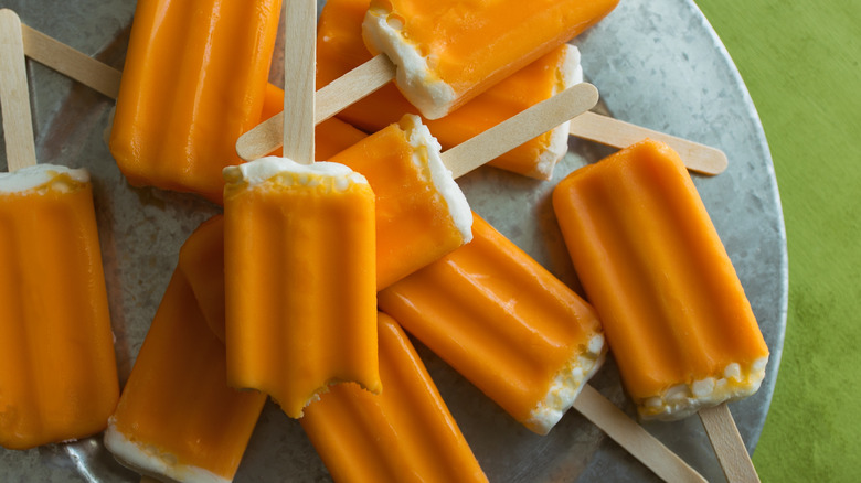 Orange Creamsicles on tray