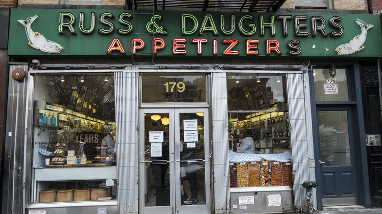 Russ & Daughters food counter