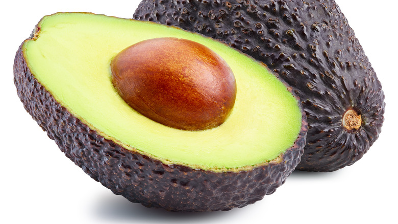 A ripe avocado