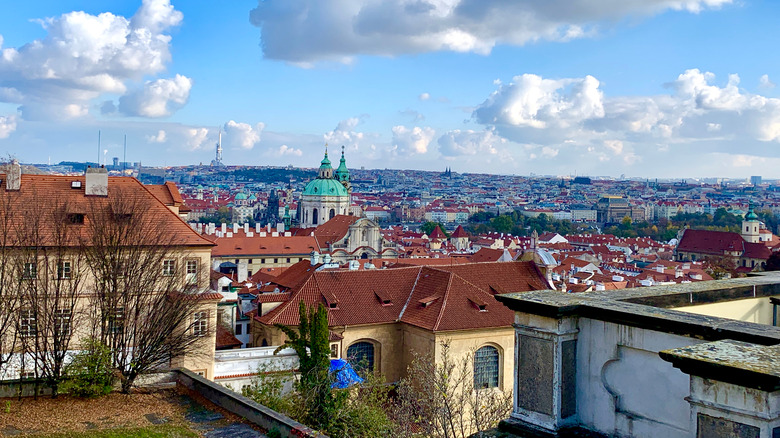 view from Prague Starbucks