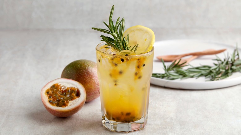 Passion fruit cocktail