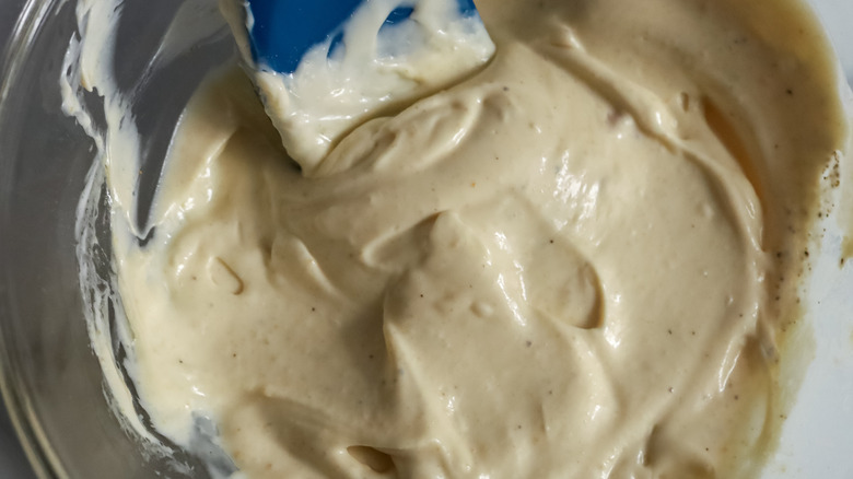 seasoned truffle aioli in a bowl