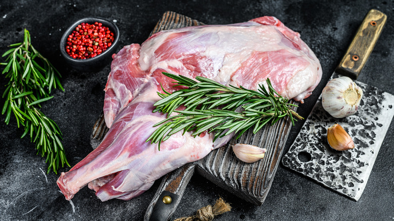 Lamb shoulder with herbs