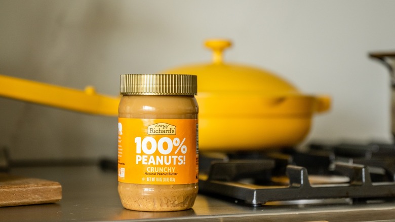 Crazy Richard's peanut butter jar