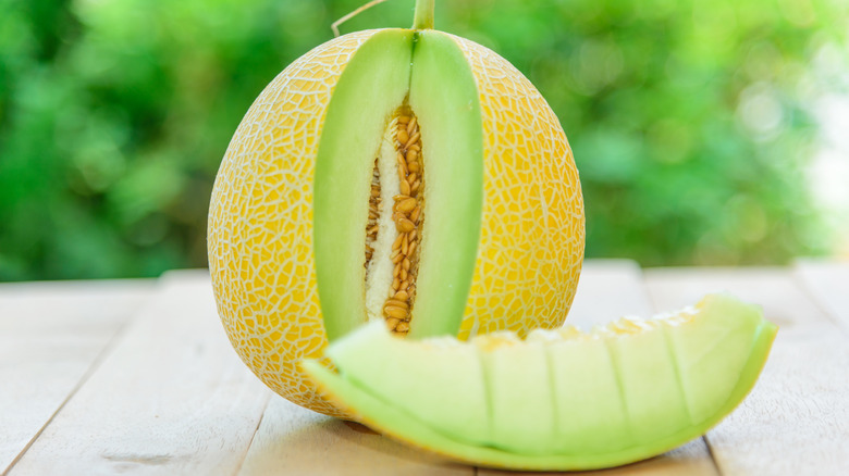 This Melon Is Like A Mix Of Cantaloupe And Honeydew