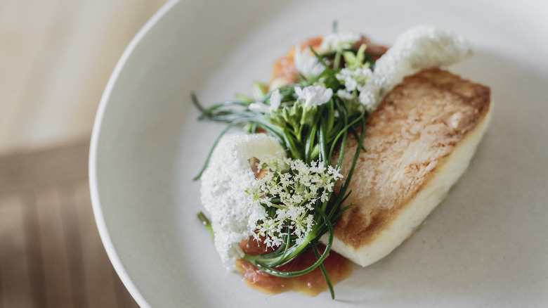 plated fish served at Inver