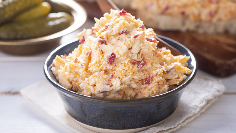 bowl of pimento cheese