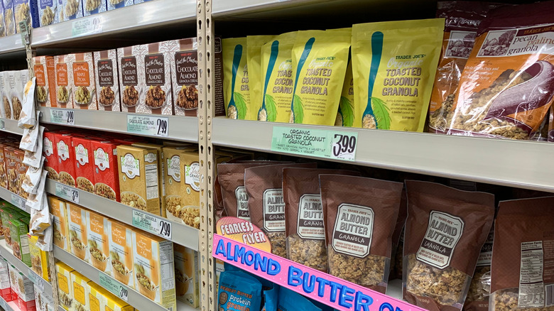 Trader Joe's display of granola